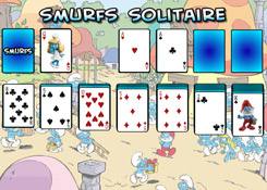 Smurfs solitarie Pasziánsz játékok ingyen